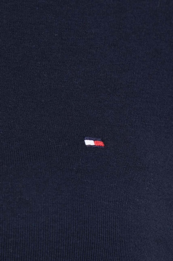 Βαμβακερή μπλούζα με μακριά μανίκια Tommy Hilfiger WW0WW40829 σκούρο μπλε