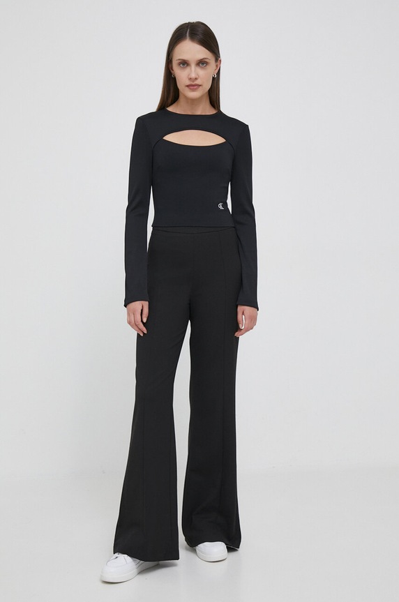 Calvin Klein Jeans hosszú ujjú J20J222009 fekete AW23