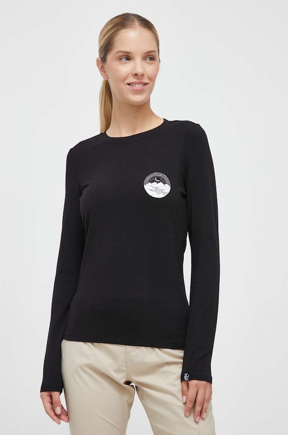 Viking longsleeve sportowy Escalante czarny 500.25.9311