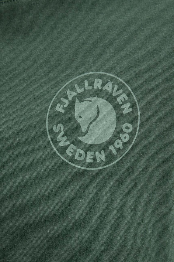 Fjallraven longsleeve bawełniany 1960 Logo F86989.679 zielony