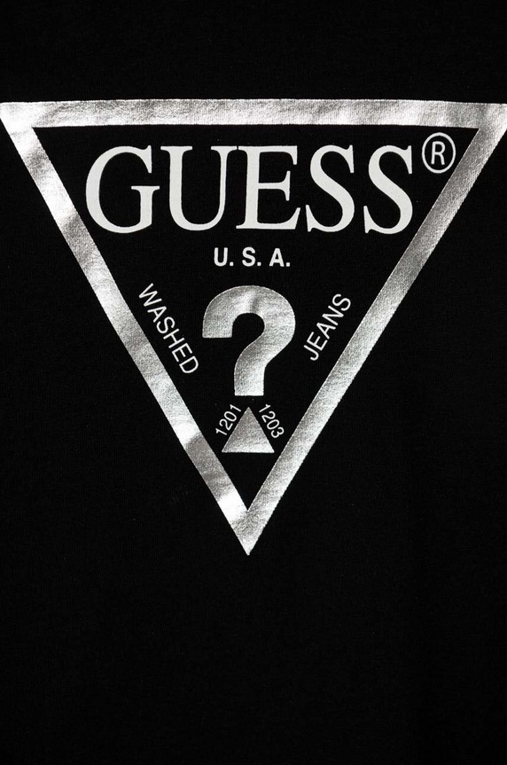 Dziewczynka Guess longsleeve bawełniany dziecięcy J84I36.K8HM0.9BYX czarny