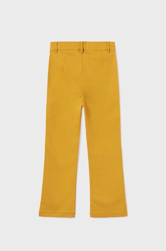 Mayoral spodnie regular dziecięce bawełniane 7504.8C.Junior.9BYX żółty