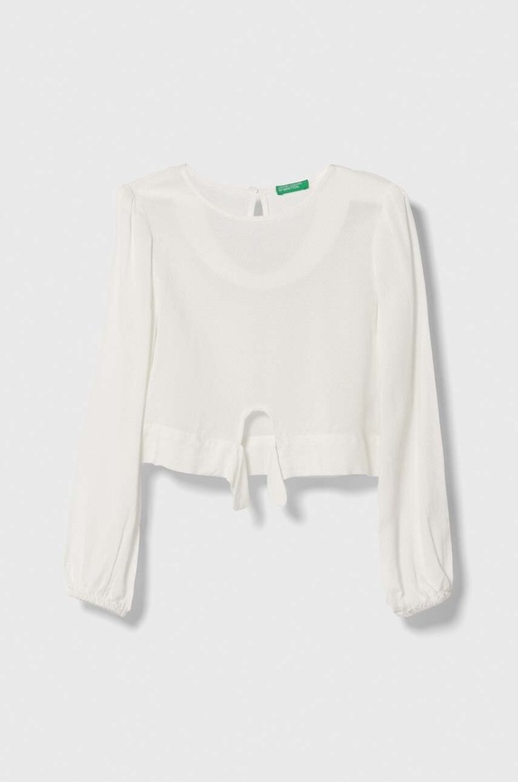 United Colors of Benetton bluza dziecięca pozostałe biały 5FBKCQ01O.G.SEASONAL
