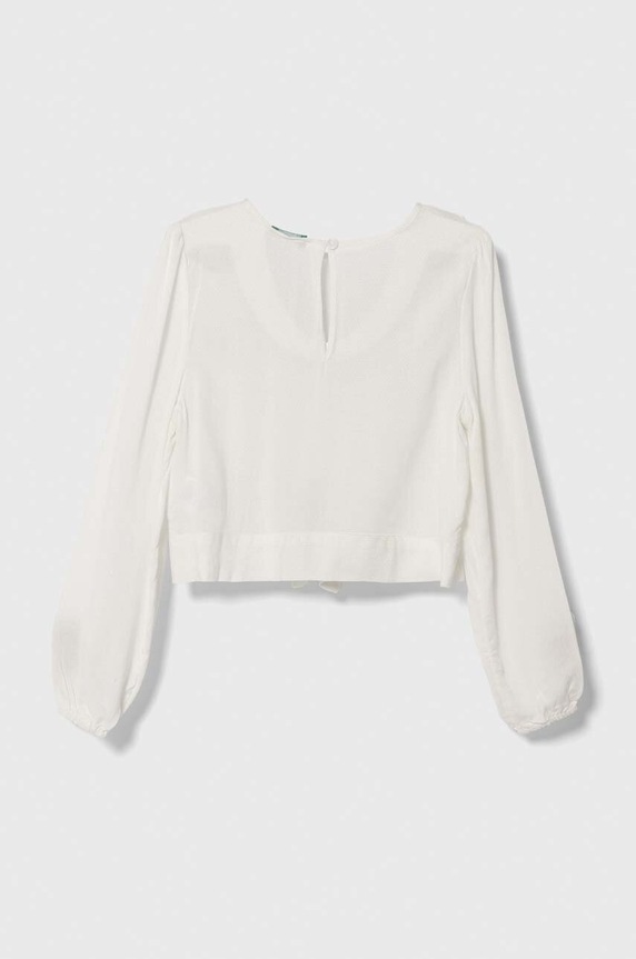 United Colors of Benetton bluza dziecięca 5FBKCQ01O.G.SEASONAL biały AW23