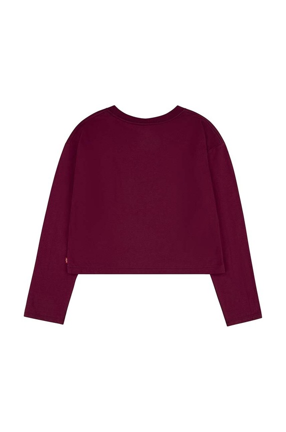 Levi's longsleeve copii 3EJ159 rosu AW23