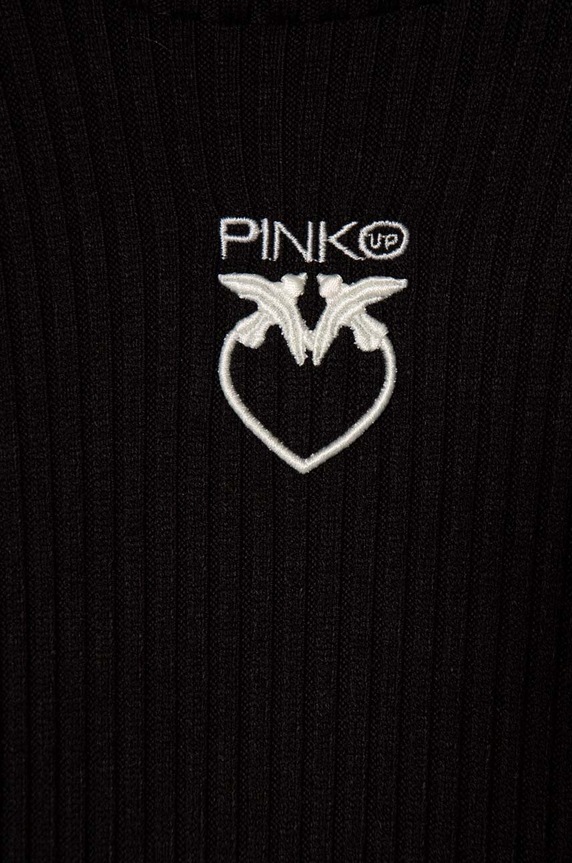 DÍVKA Dětské tričko s dlouhým rukávem Pinko Up F3PIBGTN115 černá