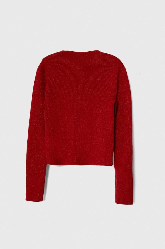 Дитячий светр United Colors of Benetton 15BJC106C.G.SEASONAL червоний AW23