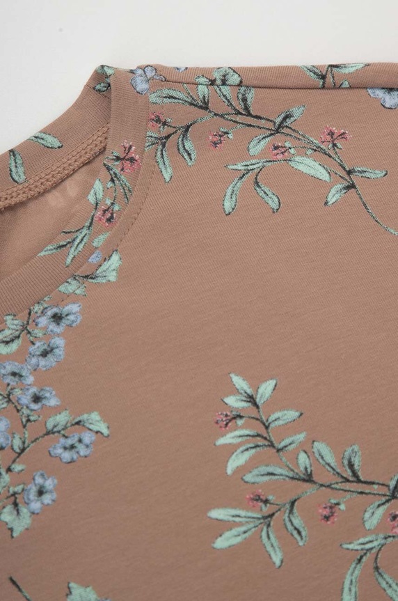 Dziewczynka Coccodrillo longsleeve dziecięcy ZC3144101WGJ brązowy