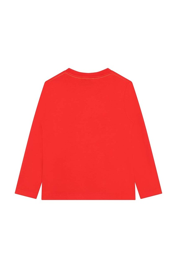 Marc Jacobs longsleeve bawełniany dziecięcy W25602.86.108 czerwony AW23