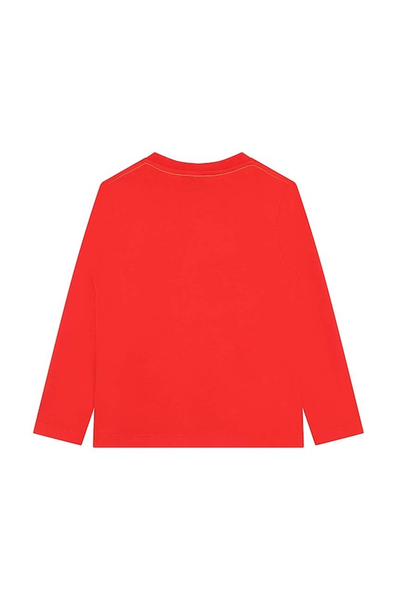 Marc Jacobs longsleeve bawełniany dziecięcy W25602.86.108 czerwony AW23
