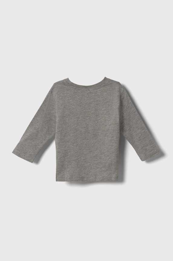 United Colors of Benetton gyerek pamut hosszú ujjú felső 3VR5G10AT.P.SEASONAL szürke AW23