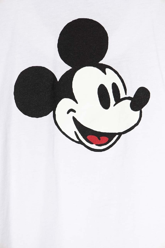 Lány United Colors of Benetton gyerek pamut hosszú ujjú felső x Disney 3096C10G0.G.SEASONAL fehér