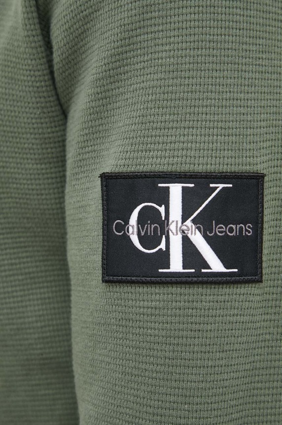 Calvin Klein Jeans bluza bawełniana J30J323485 zielony