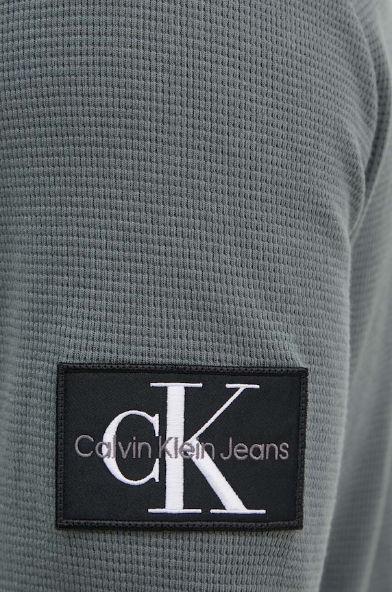 Calvin Klein Jeans bluza bawełniana J30J323485 szary