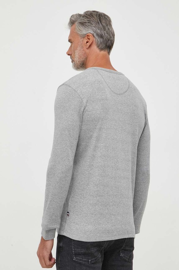 Ruházat Lindbergh pamut hosszúujjú 30.420095.GREY.MEL szürke