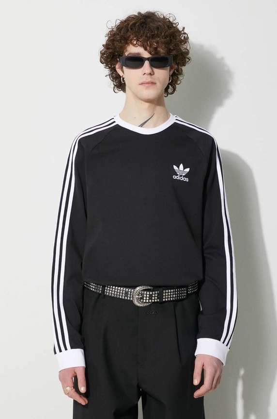 adidas Adicolor Classics 3-Stripes Long Sleeve Tee Black black IA4877