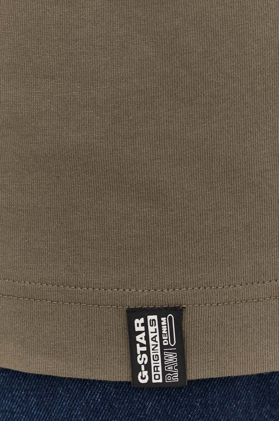 G-Star longsleeve bawełniany D23459.C784 zielony