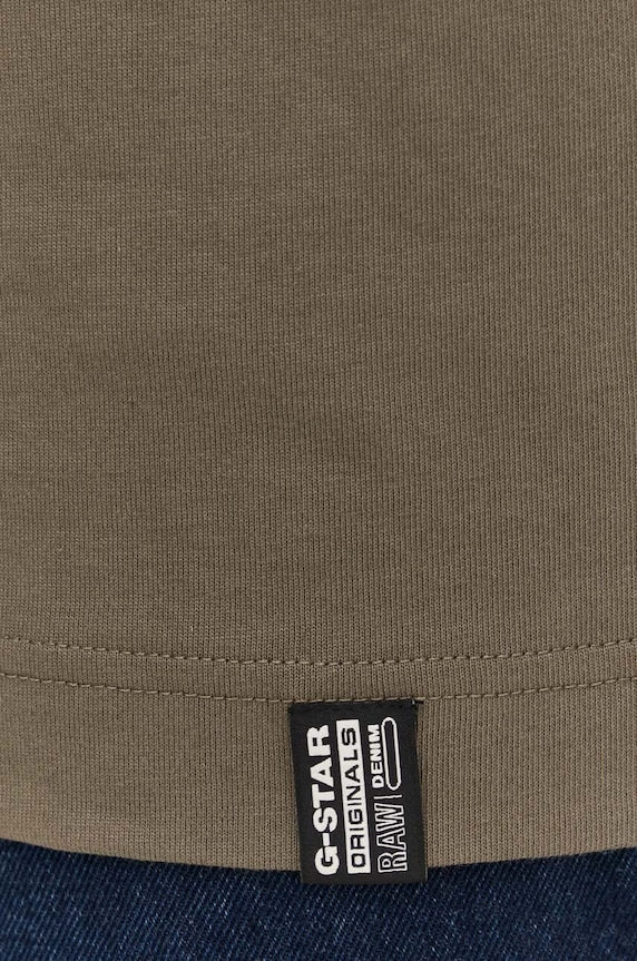 G-Star longsleeve bawełniany D23459.C784 zielony