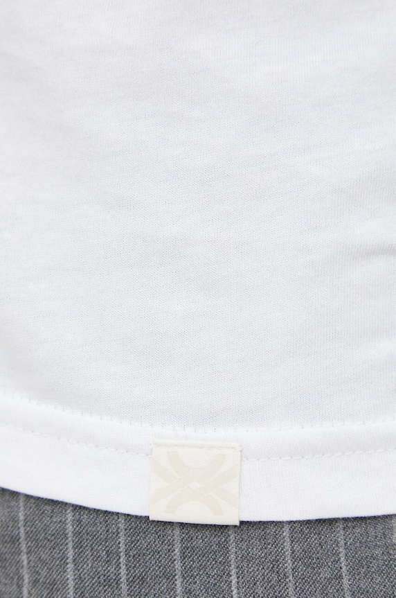 United Colors of Benetton pamut hosszúujjú 3U53J1F05.101 fehér