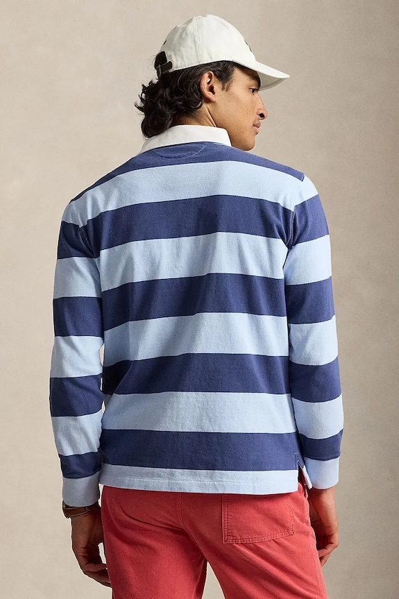 Polo Ralph Lauren majica dugih rukava za muškarce od pamuka 710717116 plava SS26