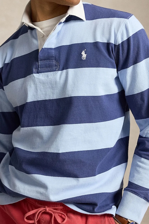 Odjeća Polo Ralph Lauren majica dugih rukava za muškarce od pamuka 710717116 plava