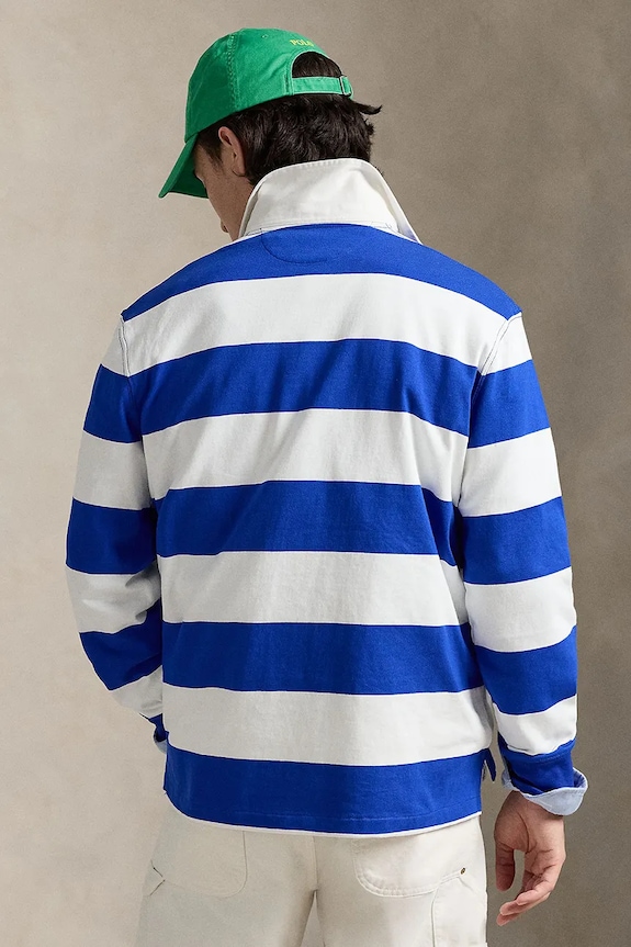 Polo Ralph Lauren Τοπ μακρυμάνικο ανδρικό βαμβακερό 710717116 μπλε SS26