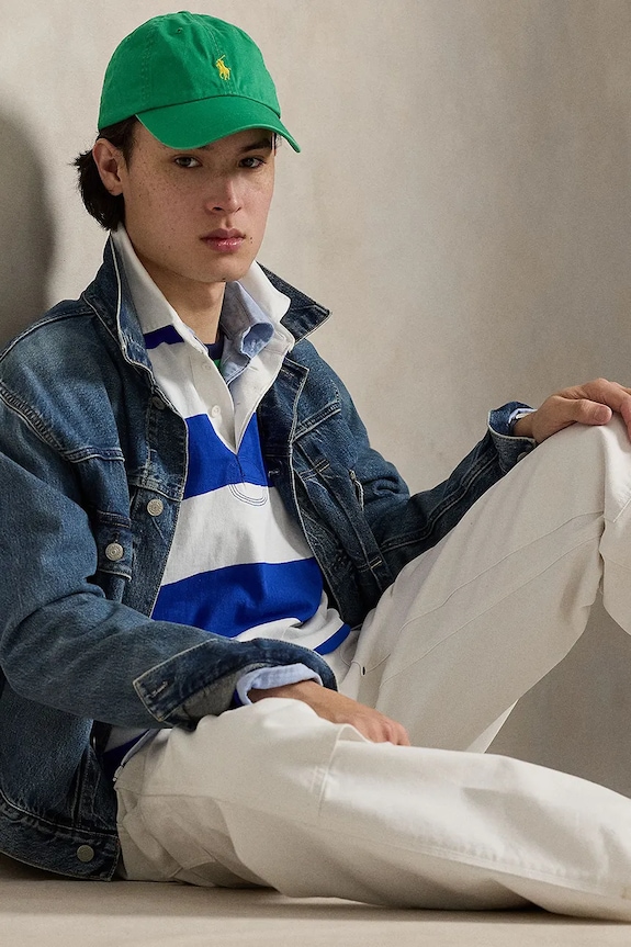 Polo Ralph Lauren Τοπ μακρυμάνικο ανδρικό βαμβακερό 710717116 μπλε