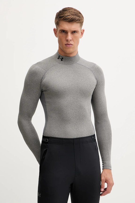 Majica z dolgimi rokavi za vadbo Under Armour ColdGear Compression siva 1366072