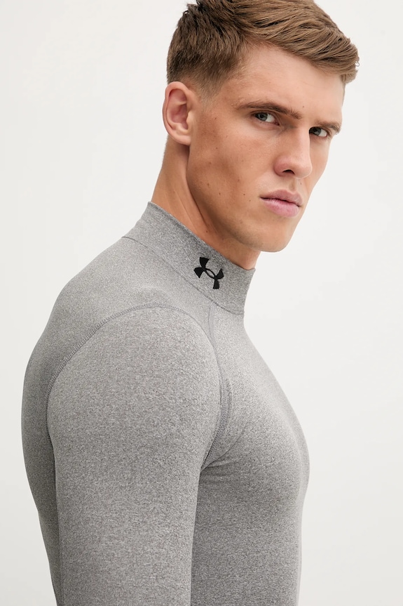 Majica z dolgimi rokavi za vadbo Under Armour ColdGear Compression siva 1366072
