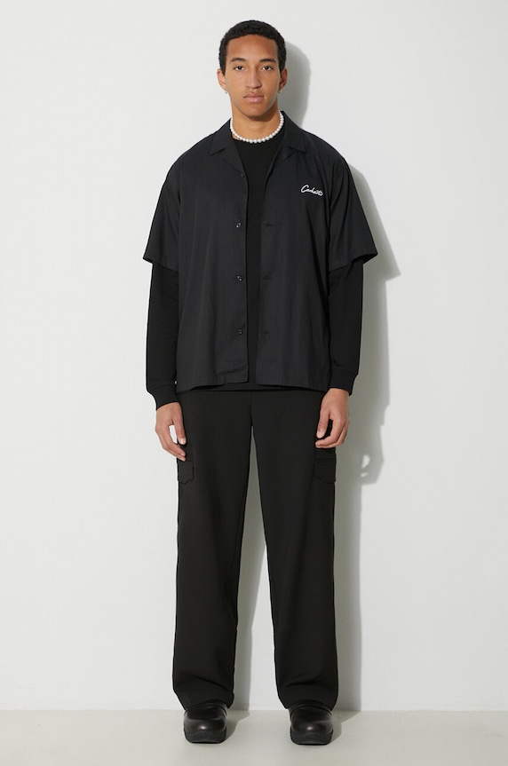 Хлопковый лонгслив Carhartt WIP I026392.00FXX чёрный AA00