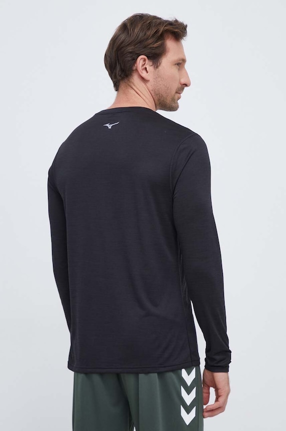 Odzież Mizuno longsleeve do biegania Impulse Core J2GAA520 czarny