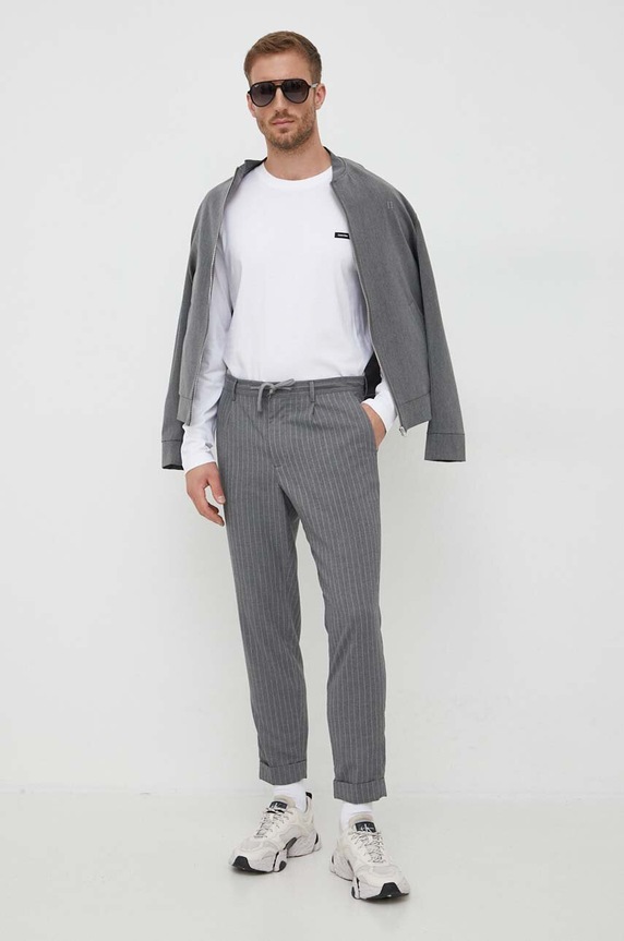 Calvin Klein pamut hosszúujjú K10K111847 fehér AW23