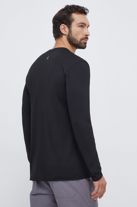 Odzież Smartwool longsleeve sportowy Denver Go Far Feel Good Graphic SW017154 czarny