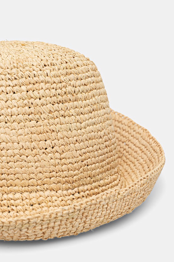 Αξεσουάρ LE SH KA headwear Ψάθινο καπέλο γυναικείο BucketHat μπεζ