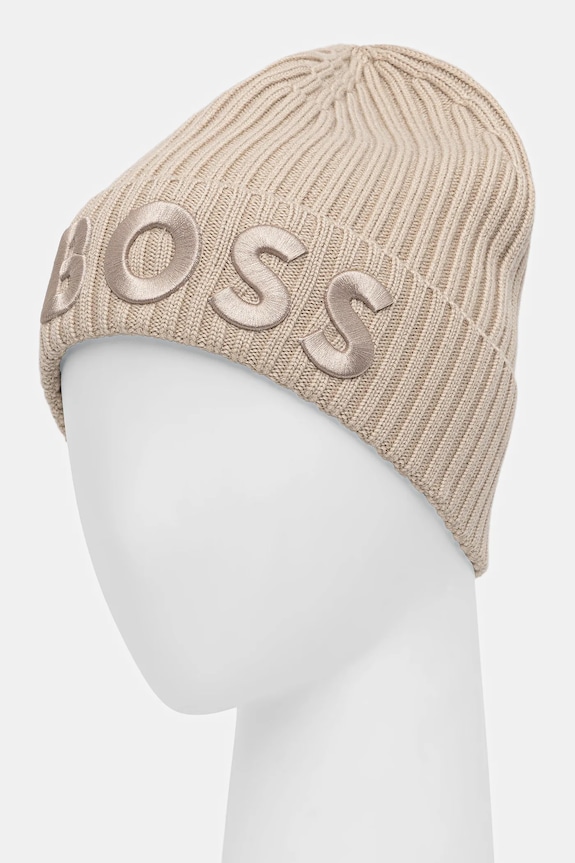 BOSS căciulă de lână Lara_hat 50497815 bej AW25