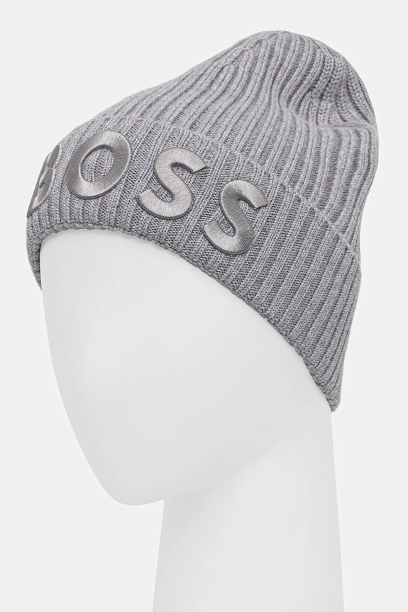 BOSS căciulă de lână Lara_hat 50497815 gri AW25