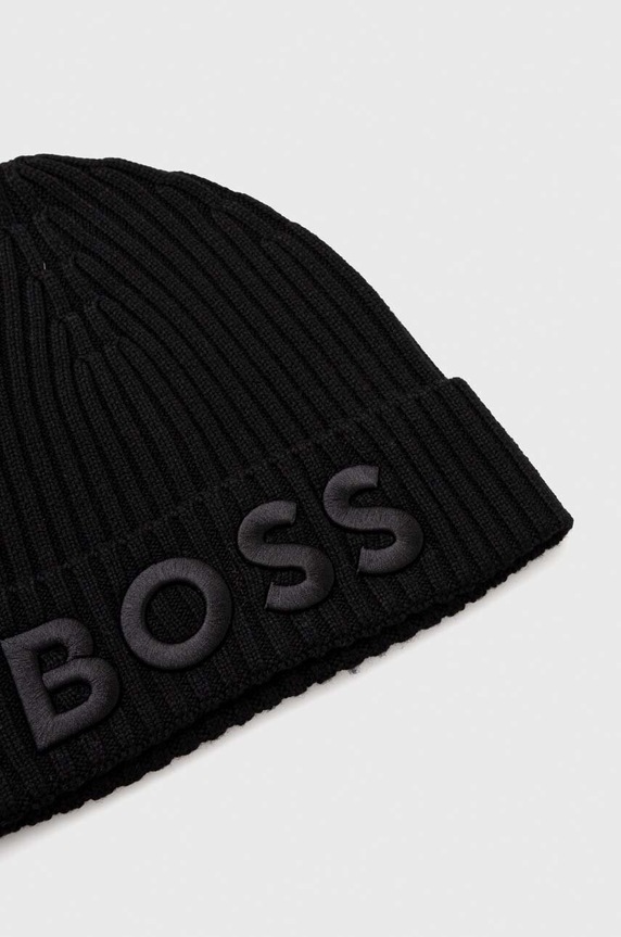 Akcesoria BOSS czapka wełniana Lara_hat 50497815 czarny