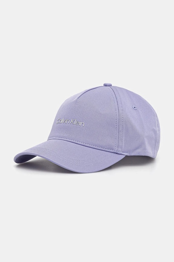 Bavlnená šiltovka Calvin Klein bavlna fialová K60K610525