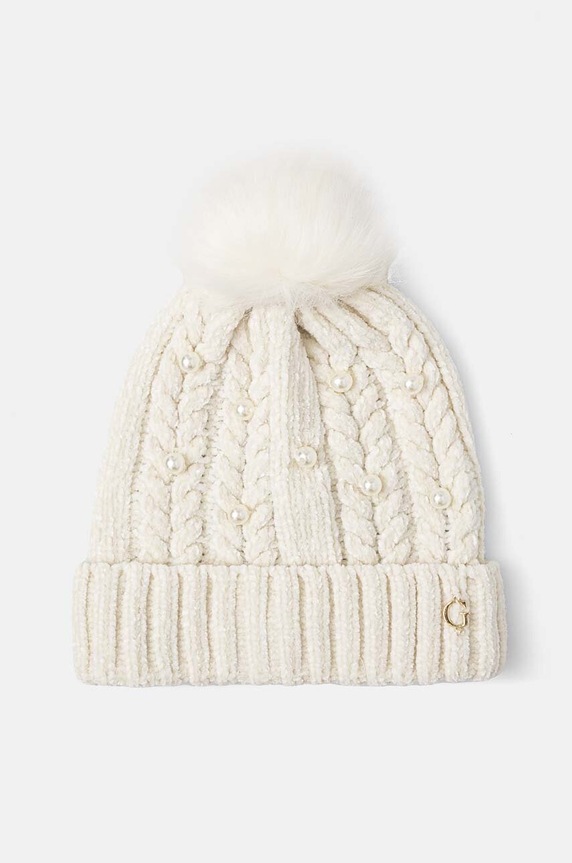 Guess czapka dziecięca aplikacja beżowy J3BZ05.Z39H0.9BYX