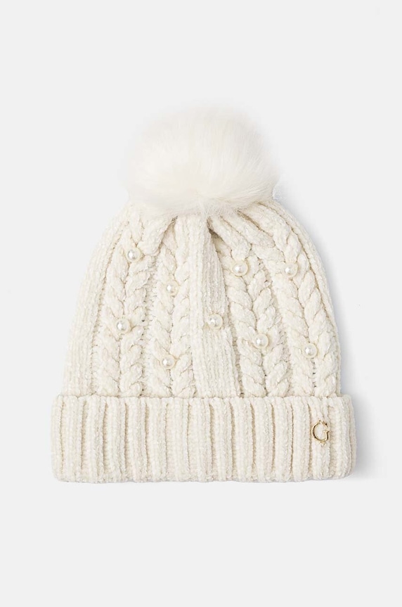 Guess czapka dziecięca aplikacja beżowy J3BZ05.Z39H0.9BYX