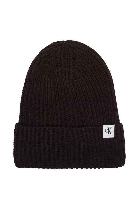 Băieți Calvin Klein Jeans caciula copii IU0IU00440.9BYX negru