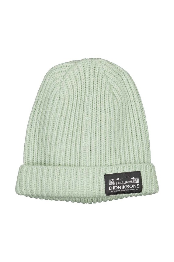 Detská čiapka Didriksons BUS KDS BEANIE 504910 zelená AW24