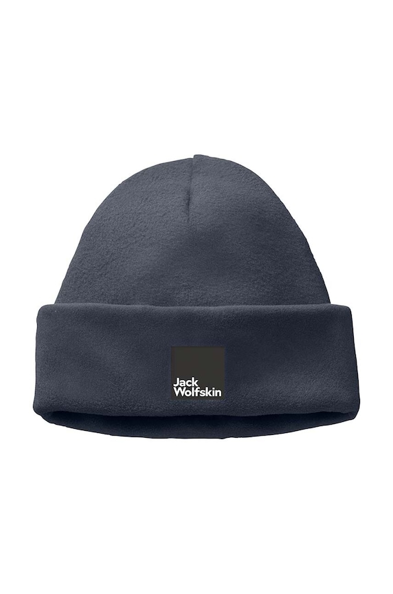 Dječja kapa Jack Wolfskin SPIRIT FLEECE BEANIE natpis mornarsko plava 1911011