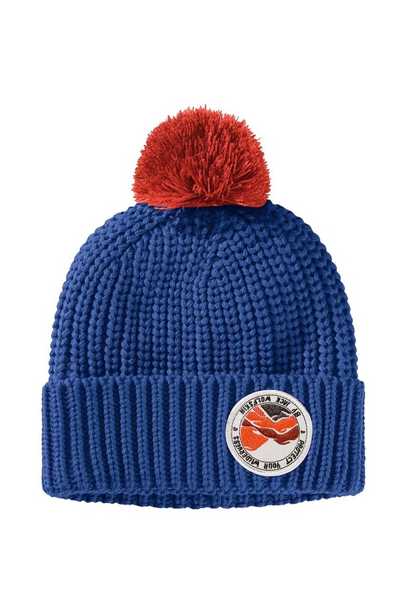 Jack Wolfskin czapka dziecięca POMPOM BADGE 1911751 niebieski AW25
