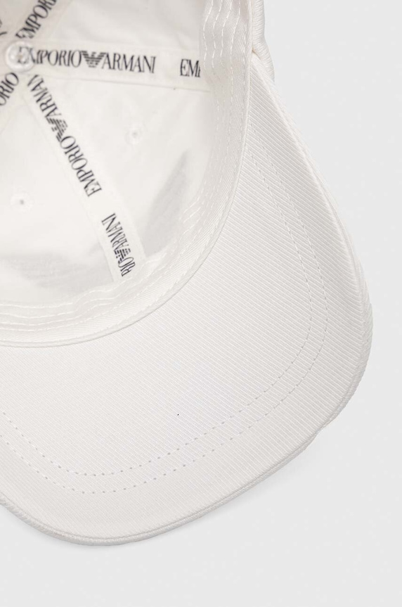 Emporio Armani czapka z daszkiem bawełniana dziecięca biały 404683.3F930
