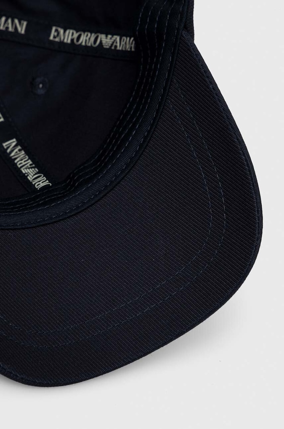 Detská bavlnená šiltovka Emporio Armani tmavomodrá 404683.3F930