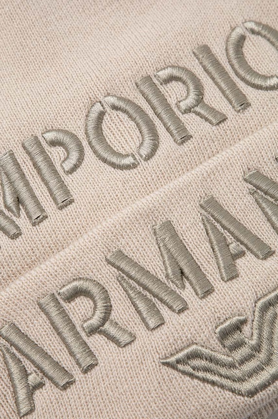 Dječaci Dječja kapa s dodatkom vune Emporio Armani 404688.3F570 bež