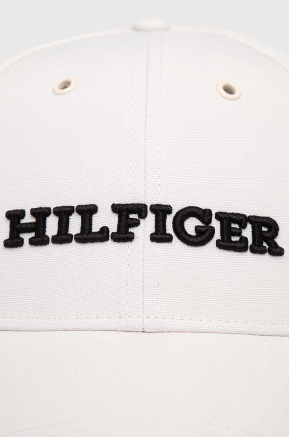 Kapa s šiltom Tommy Hilfiger AM0AM11250 bela AW23
