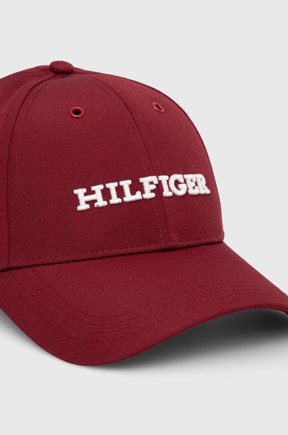 Tommy Hilfiger czapka z daszkiem AM0AM11250 bordowy AW23