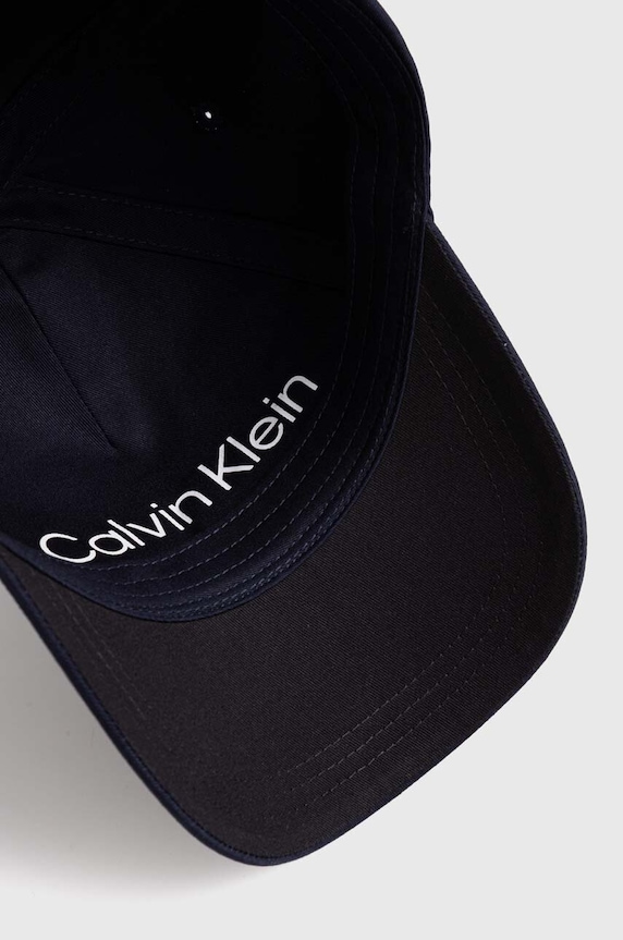 Calvin Klein czapka z daszkiem bawełniana granatowy K50K510656